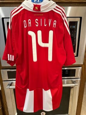 Authentic World Cup Paraguay Soccer Jersey - 'Da Silva' #14
